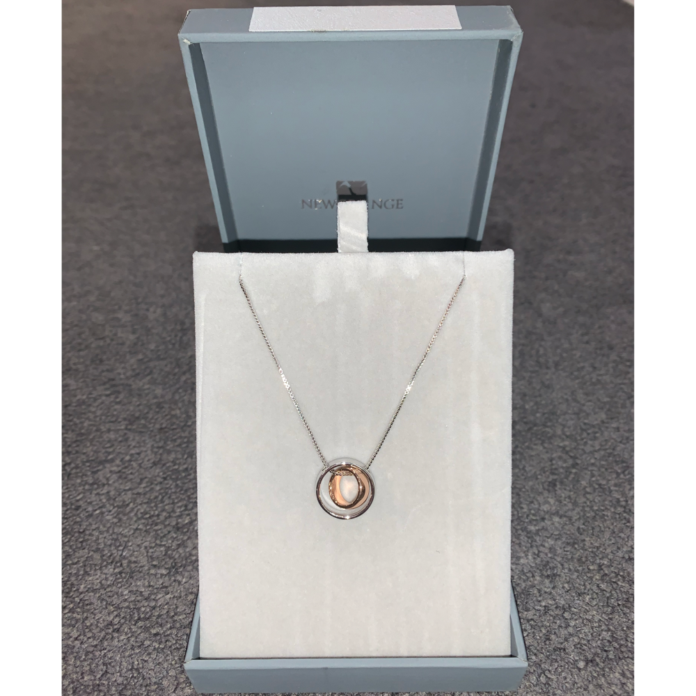 Silver & Rose Gold Ring Necklace - The Gift & Art Gallery