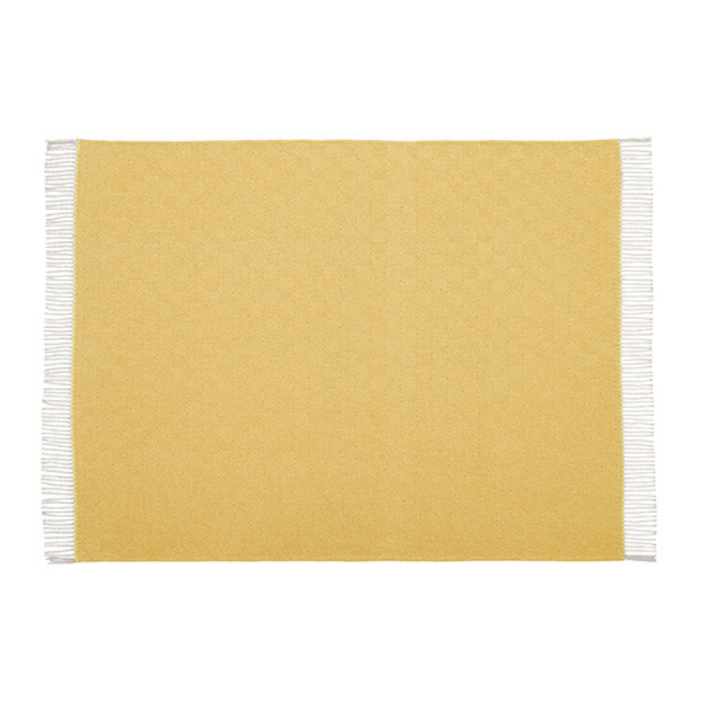 Geo Throw 127x178cm, Ochre / Grey - The Gift & Art Gallery