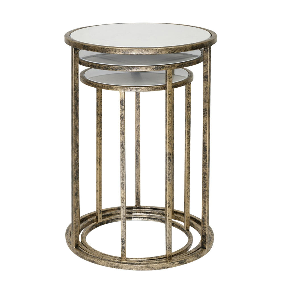 Marble Top Nest of Tables Set of 3 The Gift Art Gallery