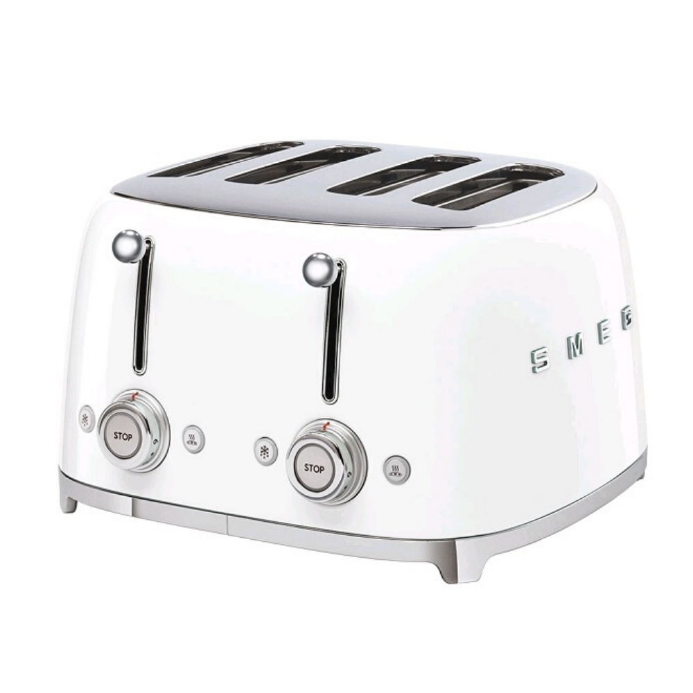 Smeg 4 Slice Toaster - White - The Gift & Art Gallery