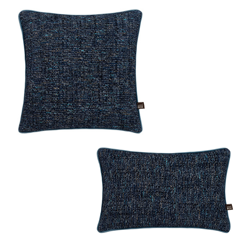 Beckett Cushion, Blue - The Gift & Art Gallery