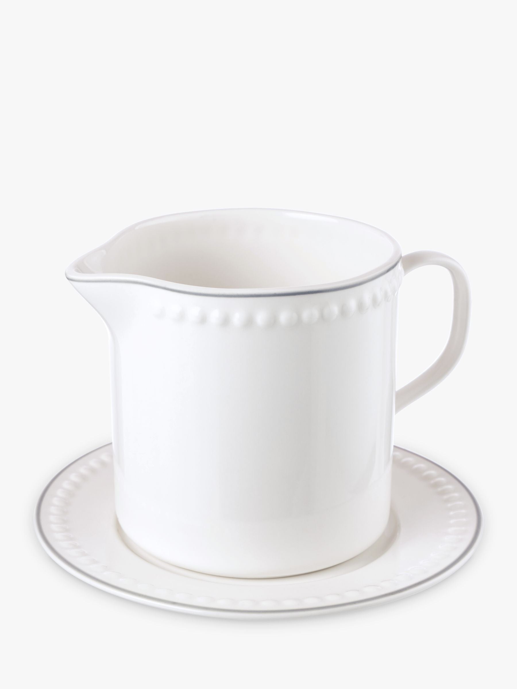 Mary Berry Signature Jug & Saucer, 500ml, White - The Gift & Art Gallery