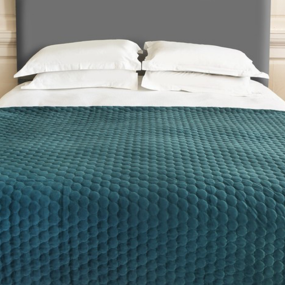 Halo 140x240cm Throw Teal - The Gift & Art Gallery