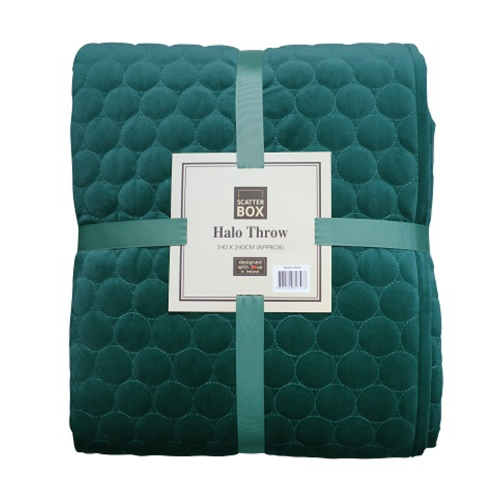 halo teal throw