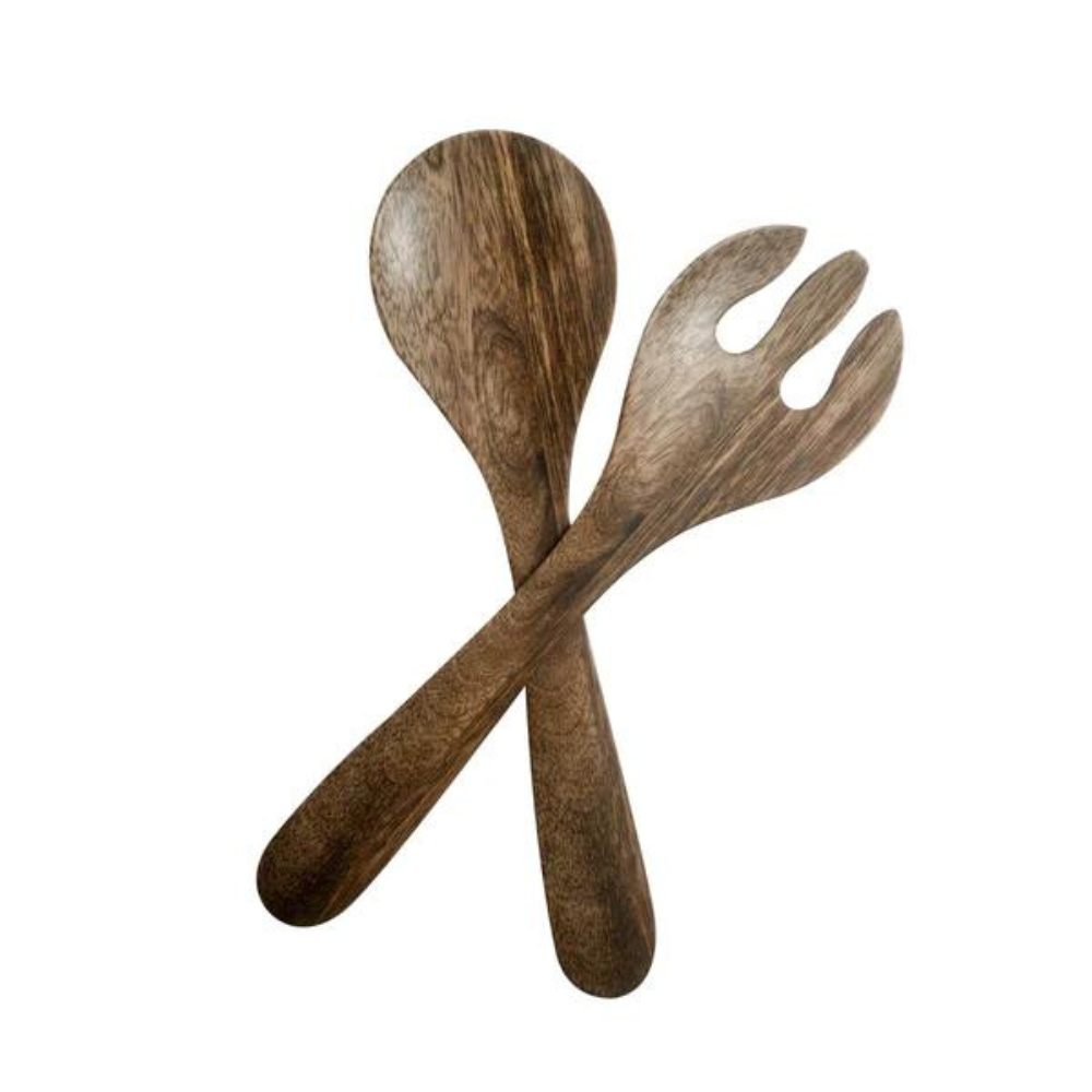 Epicurean Mediterranean Garden Salad Servers - Mango Look - The Gift & Art Gallery