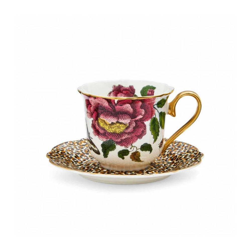 Creatures of Curiosity Leopard Teacup & Saucer - The Gift & Art Gallery