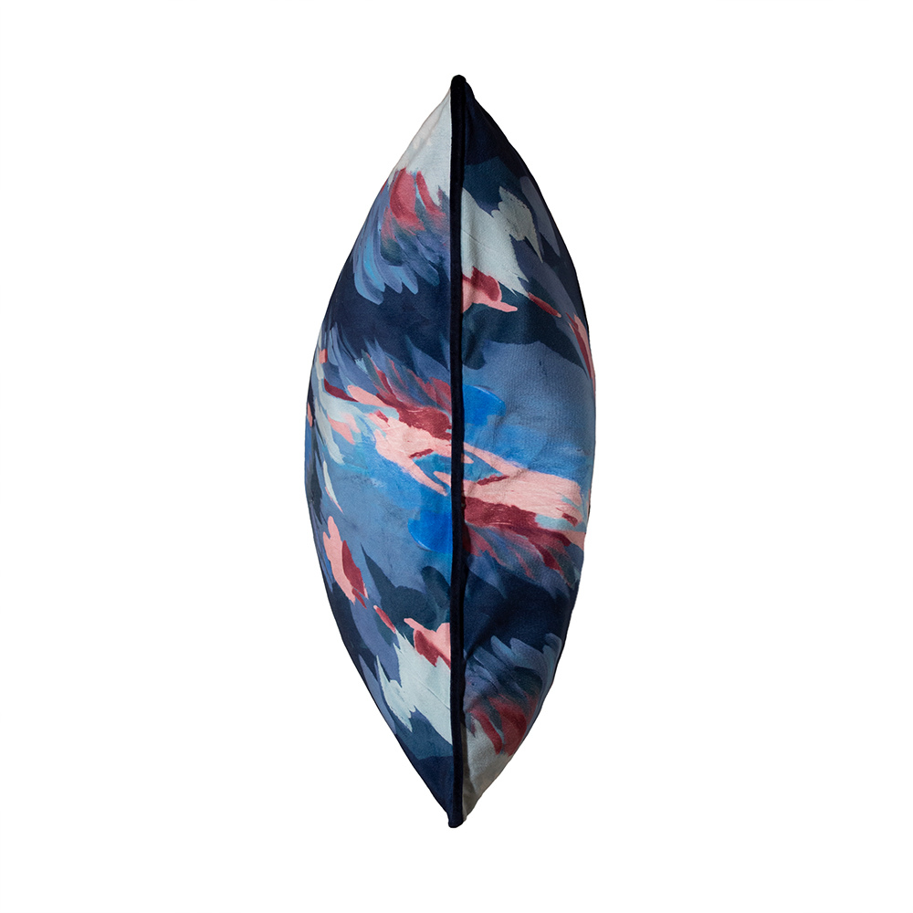 Cruz 45x45cm Cushion, Navy/Pink - The Gift & Art Gallery