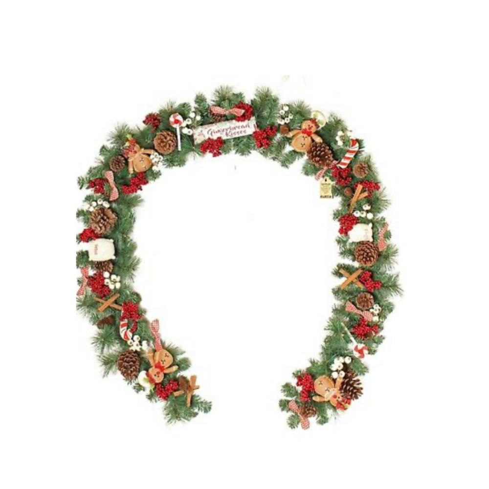 gingerbread 9FT garland