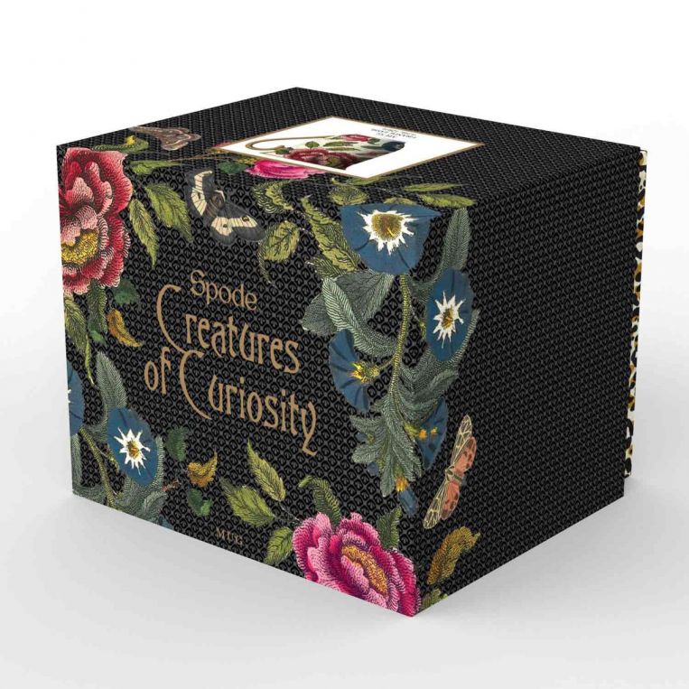 Creatures of Curiosity White Floral Print Mug - The Gift & Art Gallery