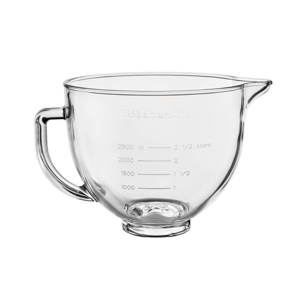 KitchenAid Artisan 4.8 Litre Glass Bowl with Lid - The Gift & Art Gallery