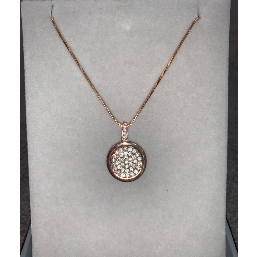 Rose Gold Diamante Necklace - The Gift & Art Gallery