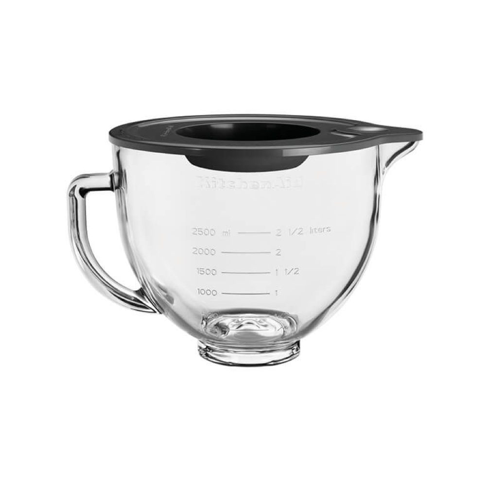 KitchenAid Artisan 4.8 Litre Glass Bowl with Lid - The Gift & Art Gallery