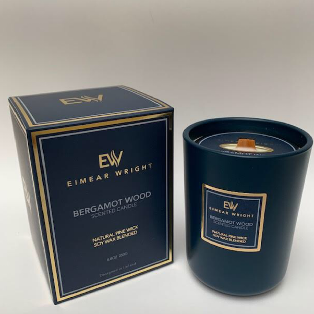 Bergamot Wood Scented Candle - The Gift & Art Gallery