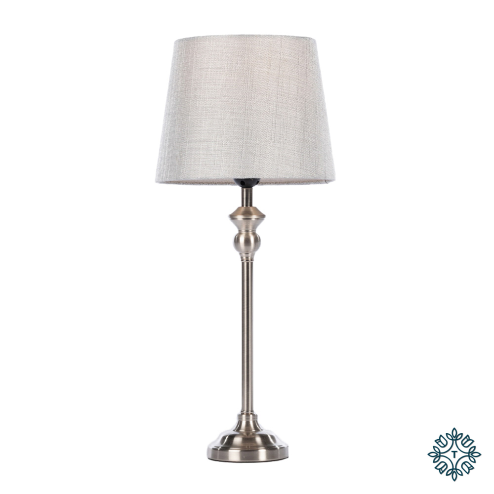 Dani Mini Buffet Lamp Silver 53cm - The Gift & Art Gallery