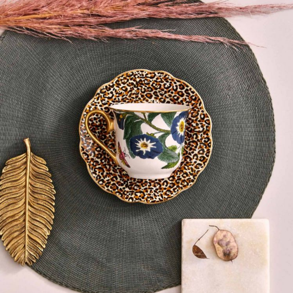 Creatures of Curiosity Leopard Teacup & Saucer - The Gift & Art Gallery