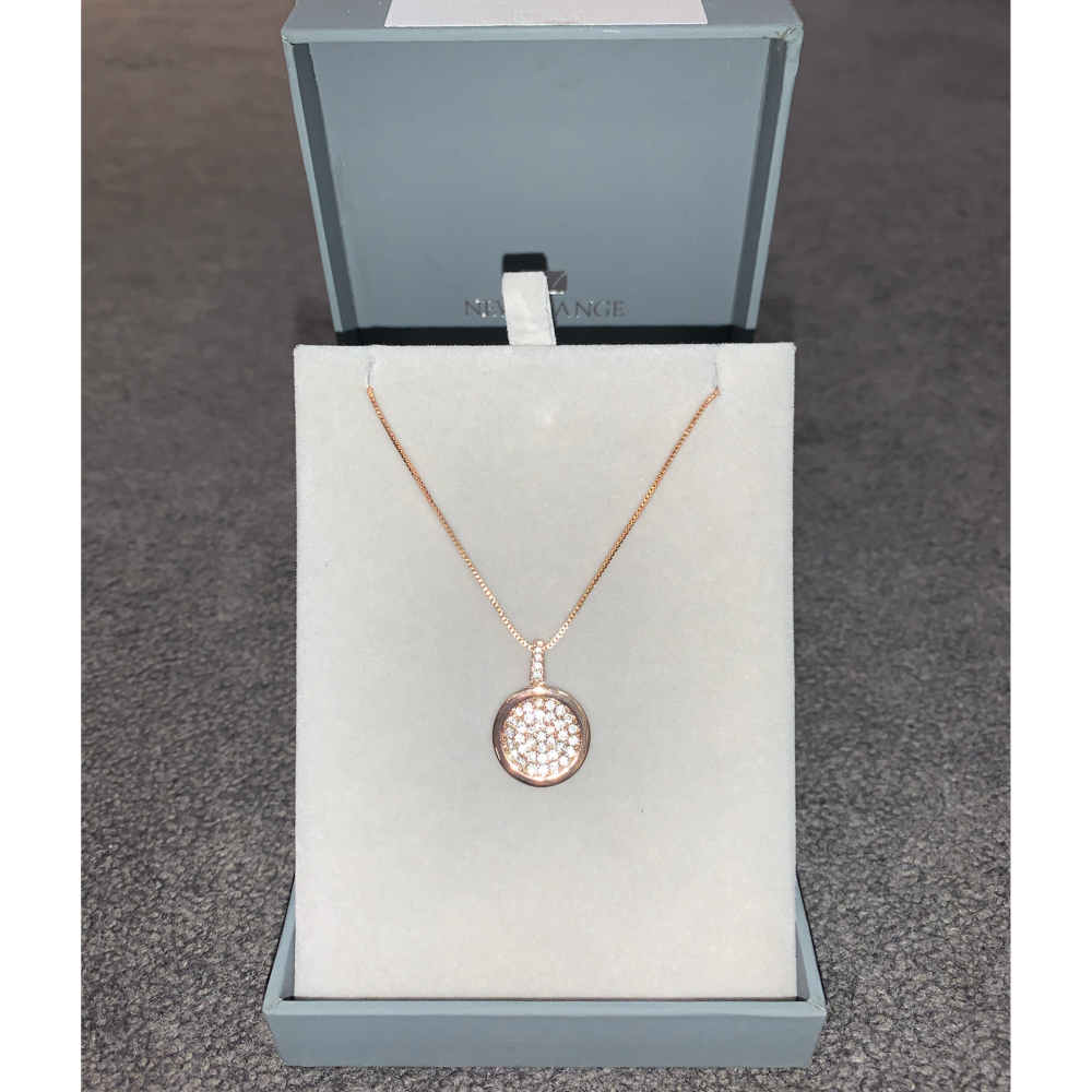 Rose Gold Diamante Necklace - The Gift & Art Gallery