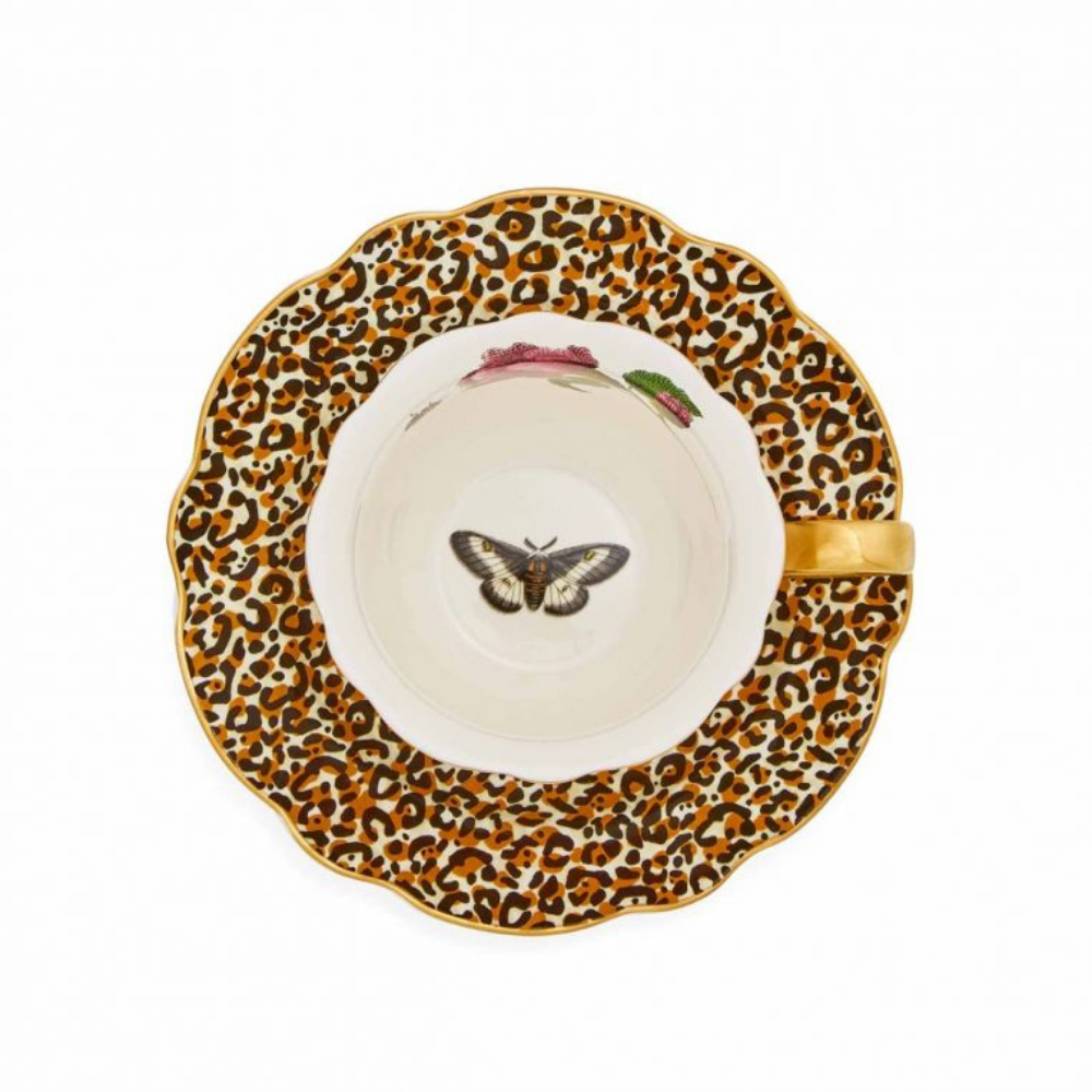 Creatures of Curiosity Leopard Teacup & Saucer - The Gift & Art Gallery
