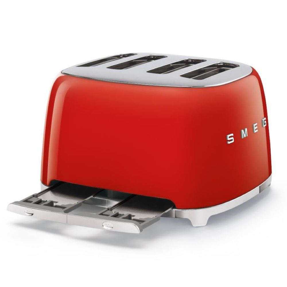 Smeg 4 Slice Toaster - Red - The Gift & Art Gallery