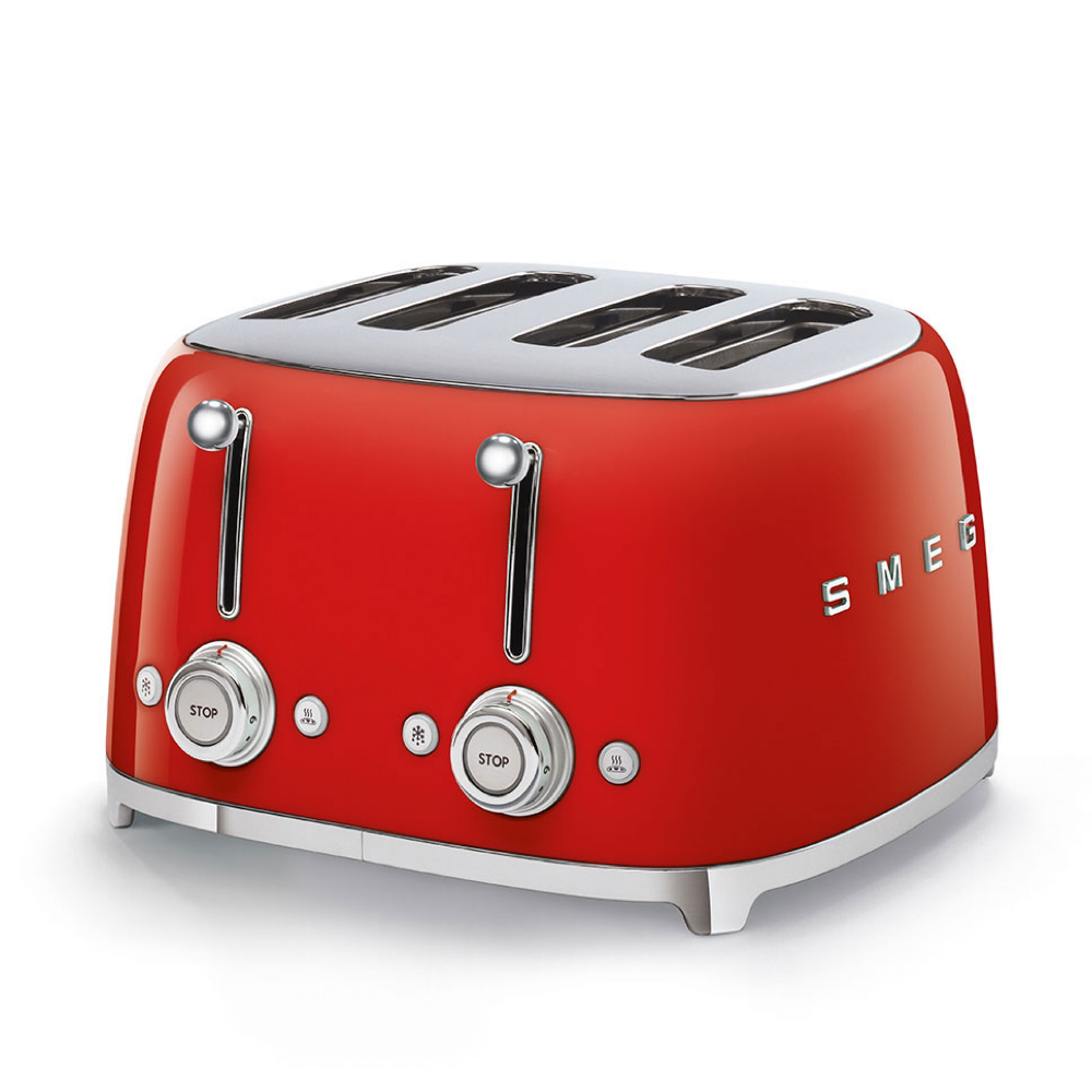 Smeg 4 Slice Toaster - Red - The Gift & Art Gallery