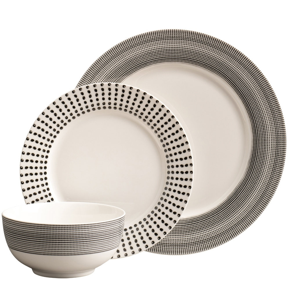 Spots & Dots 12 Piece Dinner Set - The Gift & Art Gallery
