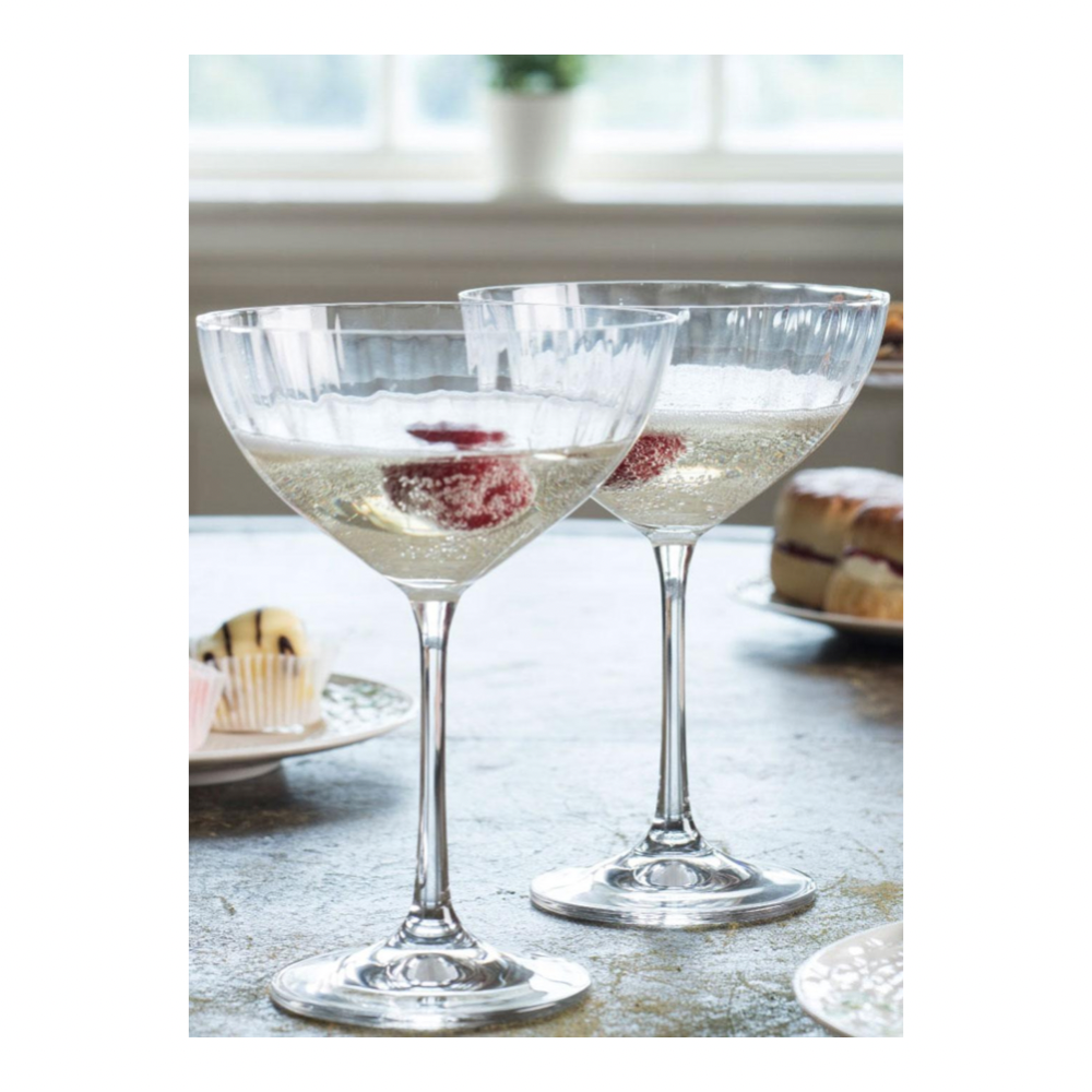 Galway Living Erne Champagne Saucer - Set of 2 - The Gift & Art Gallery