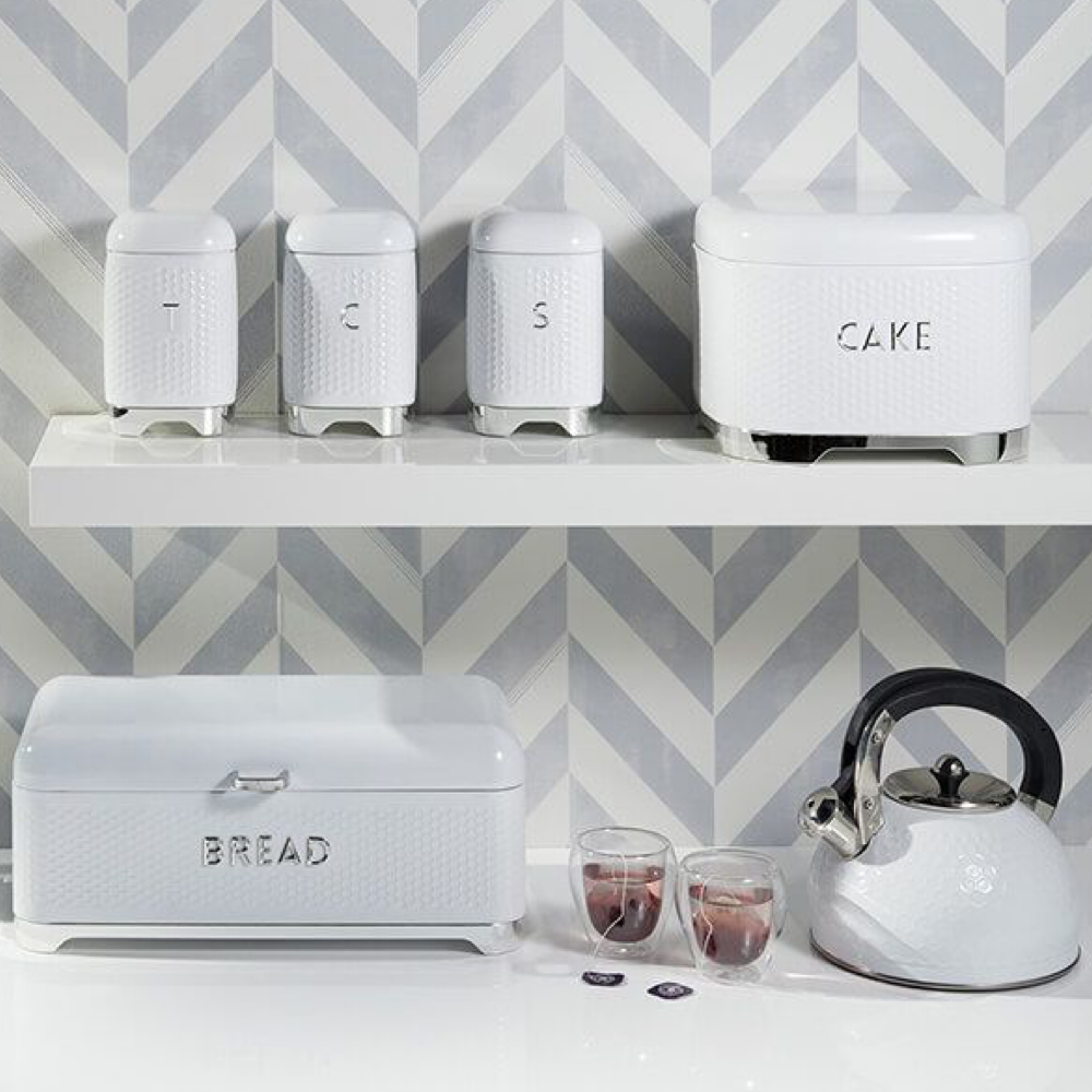 Lovello Textured Storage Caddy- Ice White - The Gift & Art Gallery