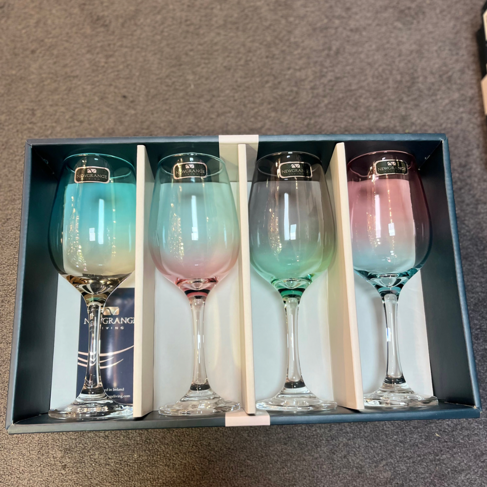 Two Tone Lustre Wine Glasses - The Gift & Art Gallery