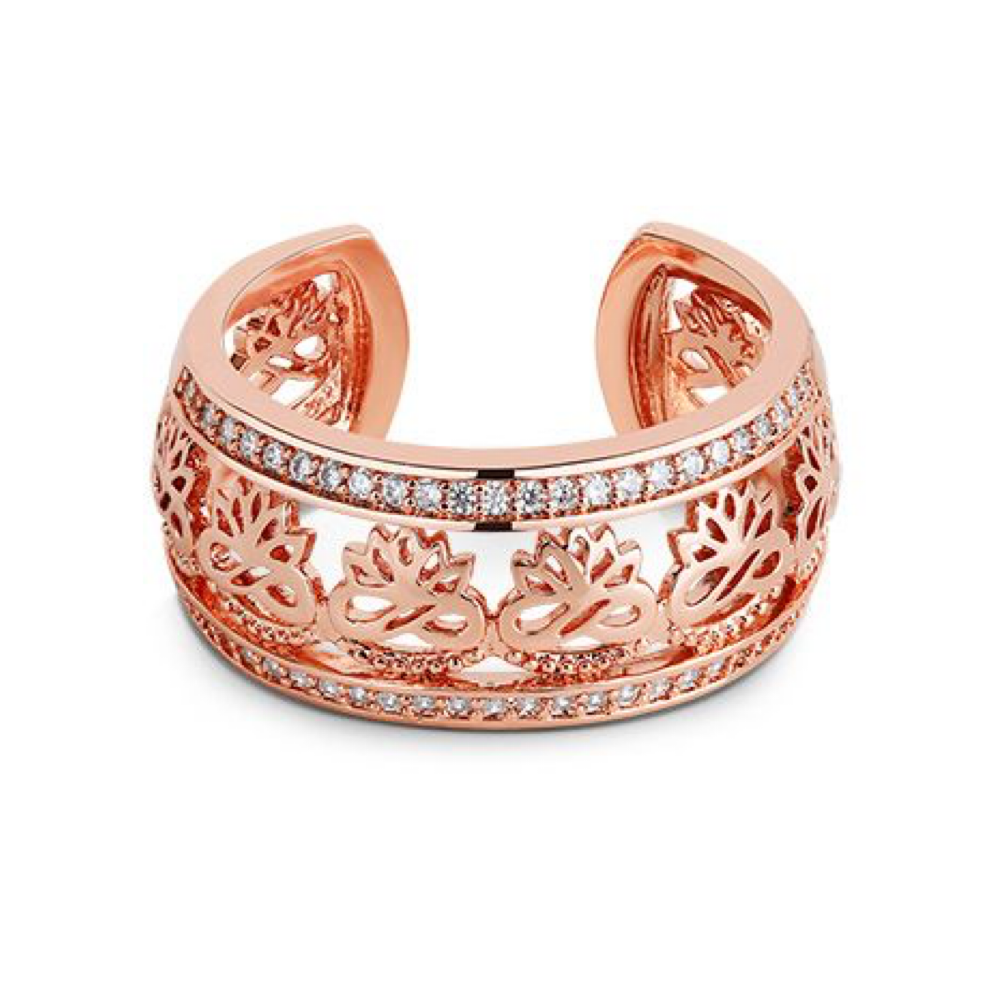 Lotus Flower Ring, Rose Gold