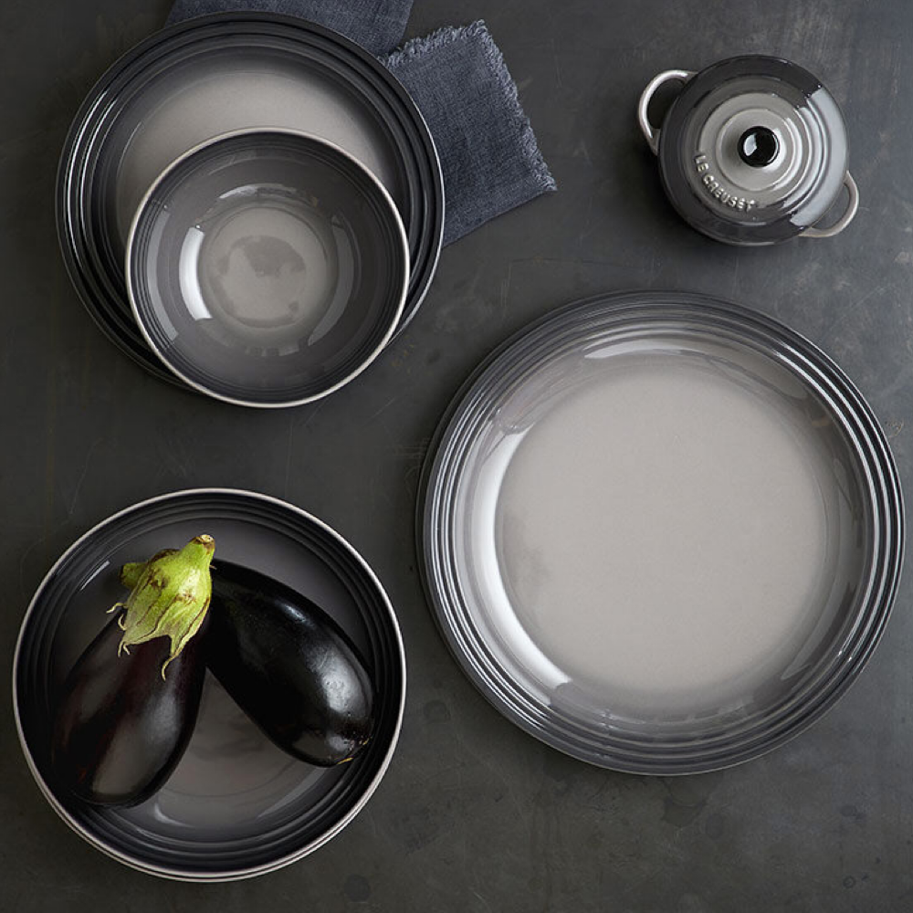 Stoneware 22cm Side Plate, Flint - The Gift & Art Gallery