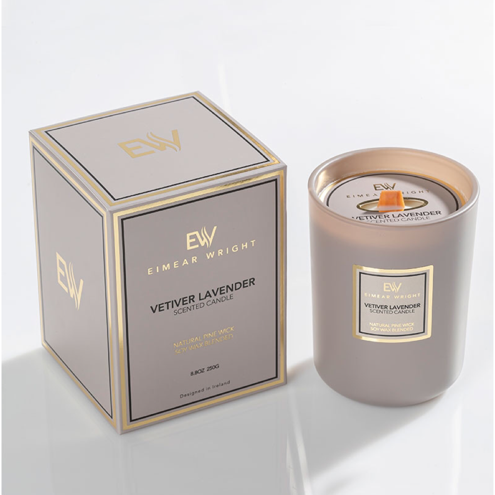 Vetiver Lavender Scented Candle
