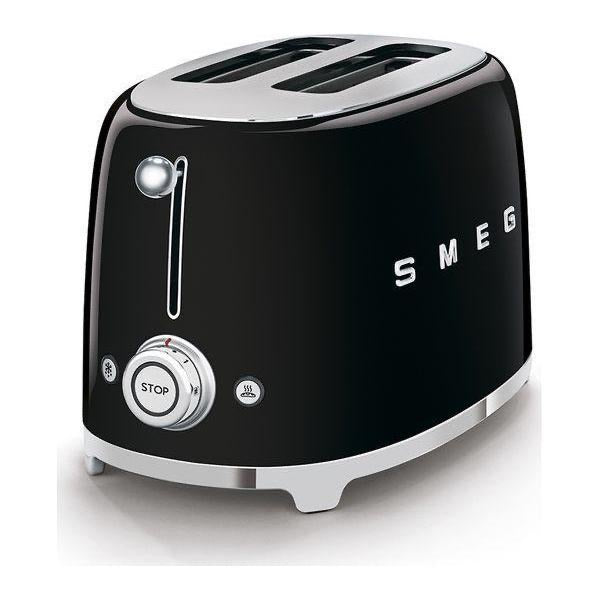 Smeg 2-Slice Toaster - Black - The Gift & Art Gallery
