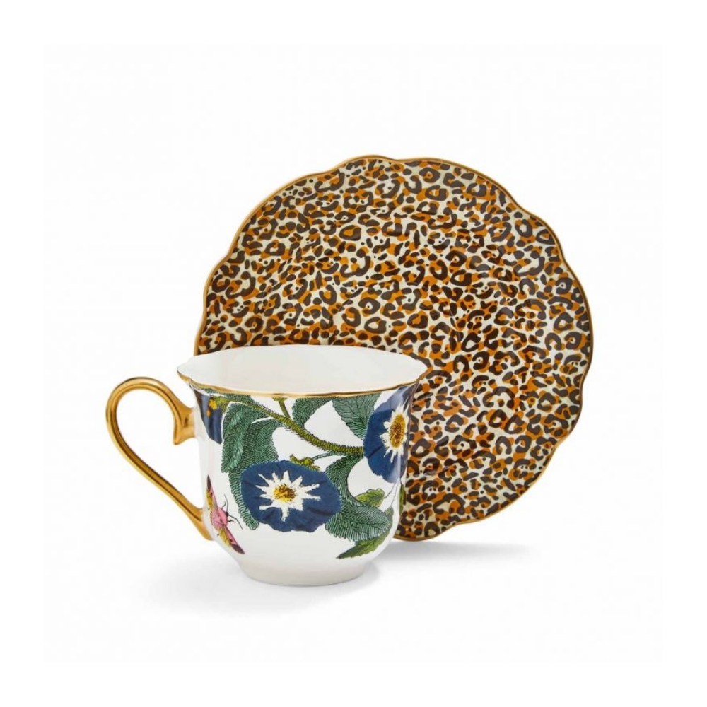 Creatures of Curiosity Leopard Teacup & Saucer - The Gift & Art Gallery