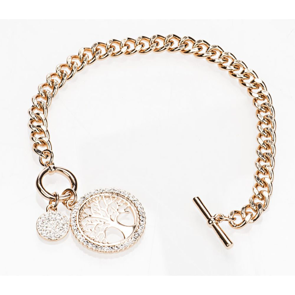 Rose Gold Tree Of Life Toggle Bracelet - The Gift & Art Gallery