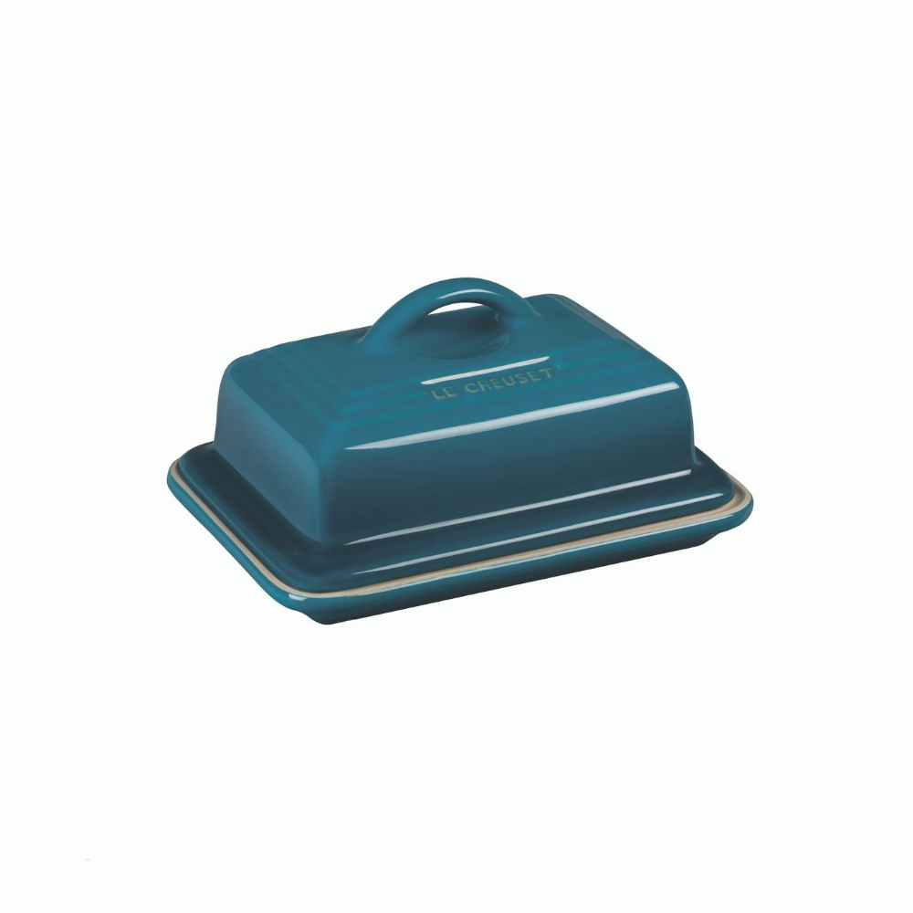 Stoneware Butter Dish, Deep Teal - The Gift & Art Gallery