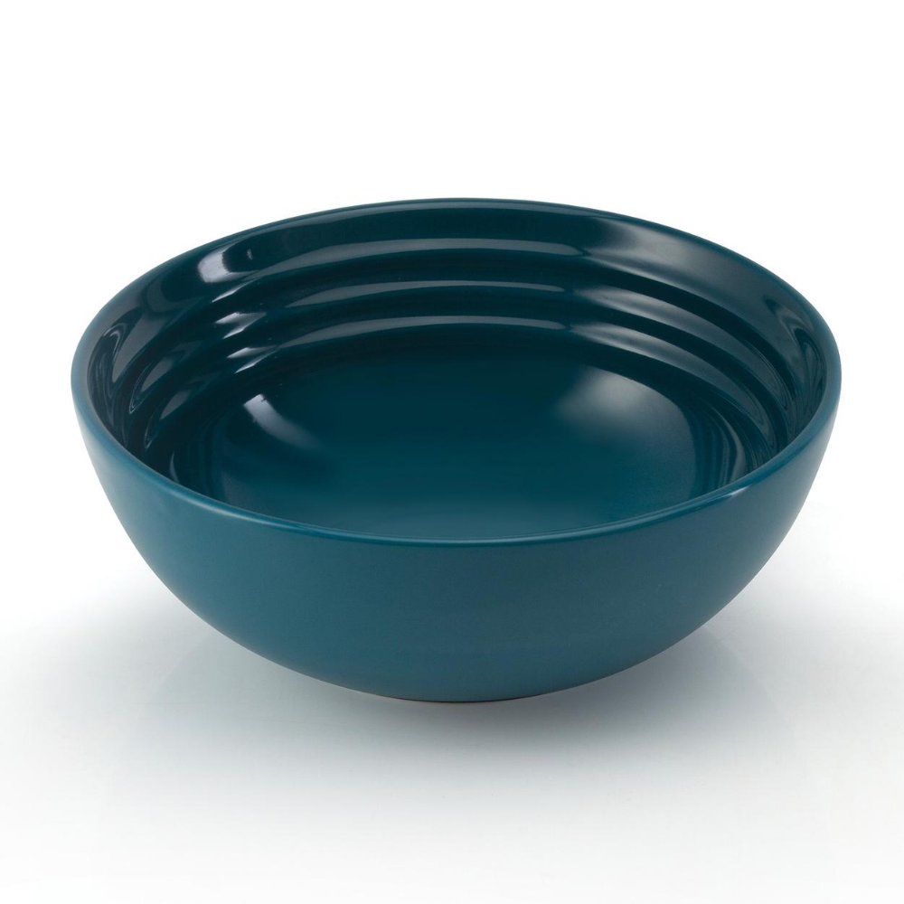 Stoneware 16cm Cereal Bowl, Deep Teal - The Gift & Art Gallery