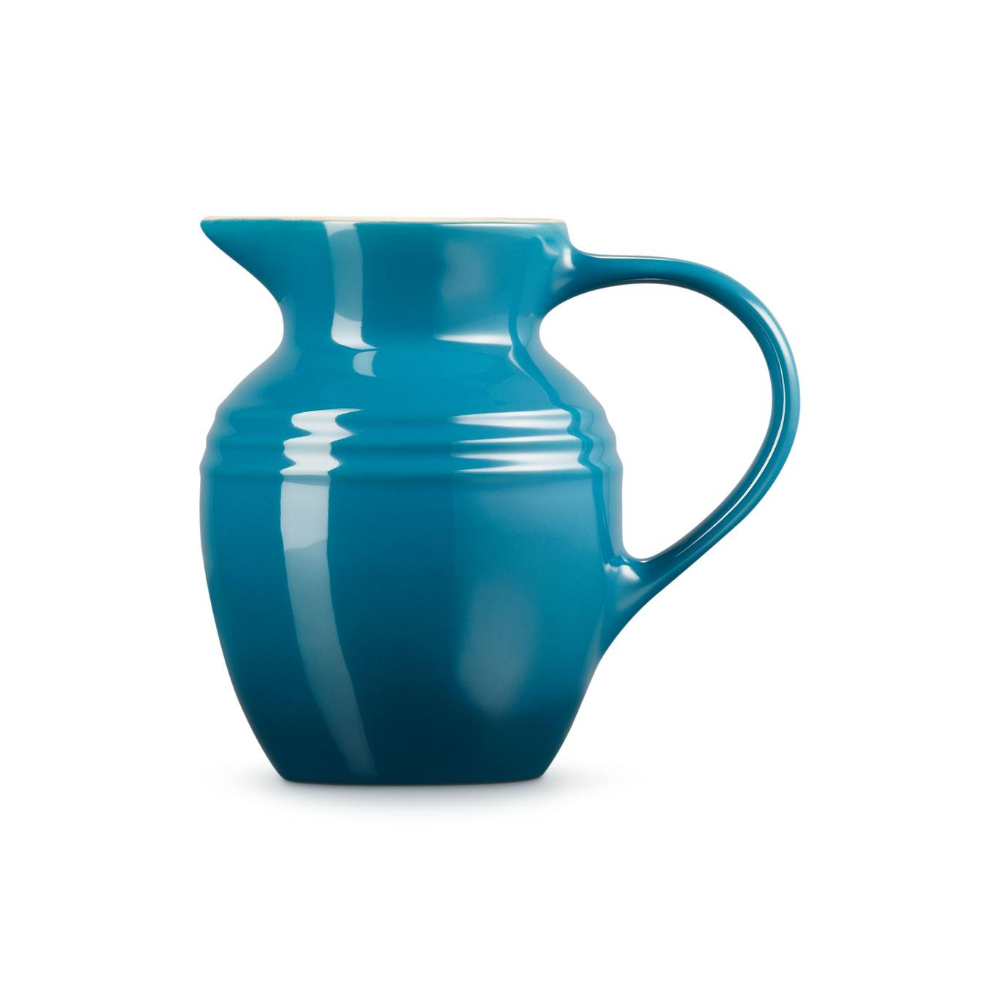 Stoneware Breakfast Jug, Deep Teal