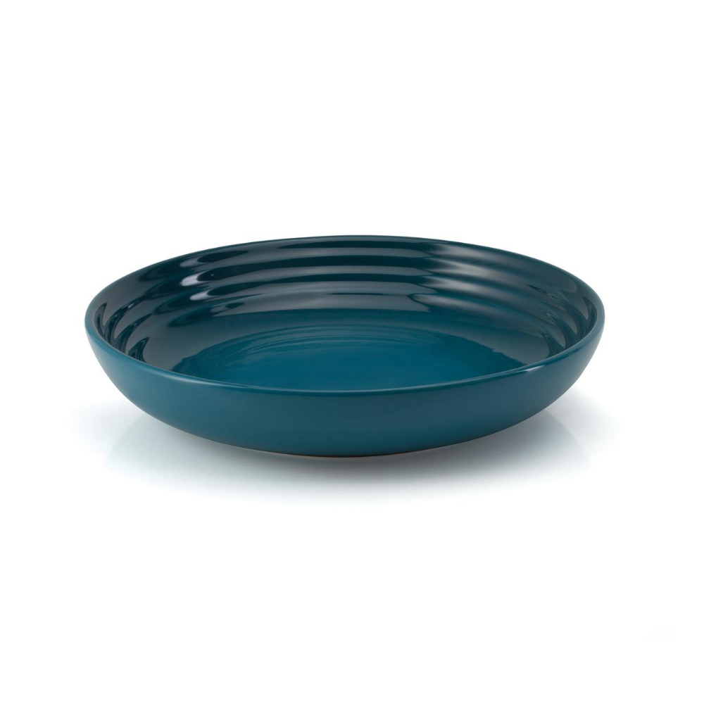 Stoneware 22cm Pasta Bowl, Deep Teal - Main Image