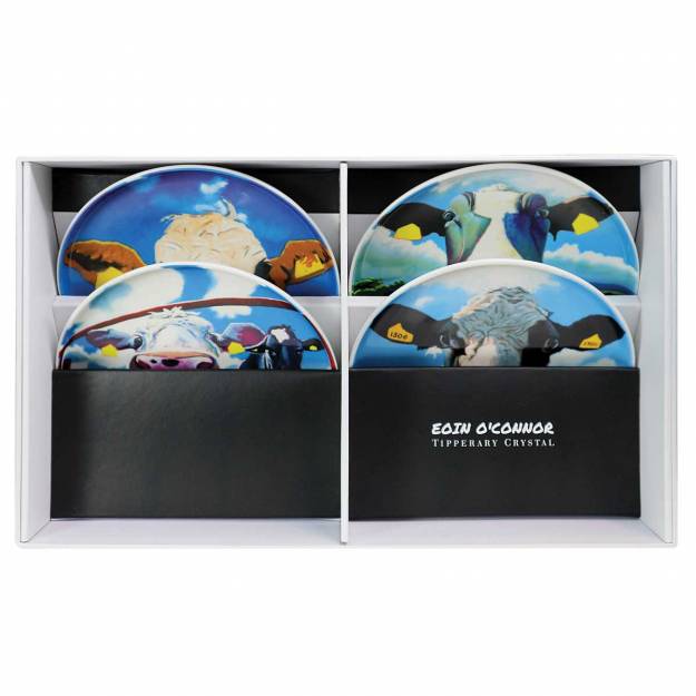 Eoin O' Connor Set of 4 Biscuit Plates - The Gift & Art Gallery