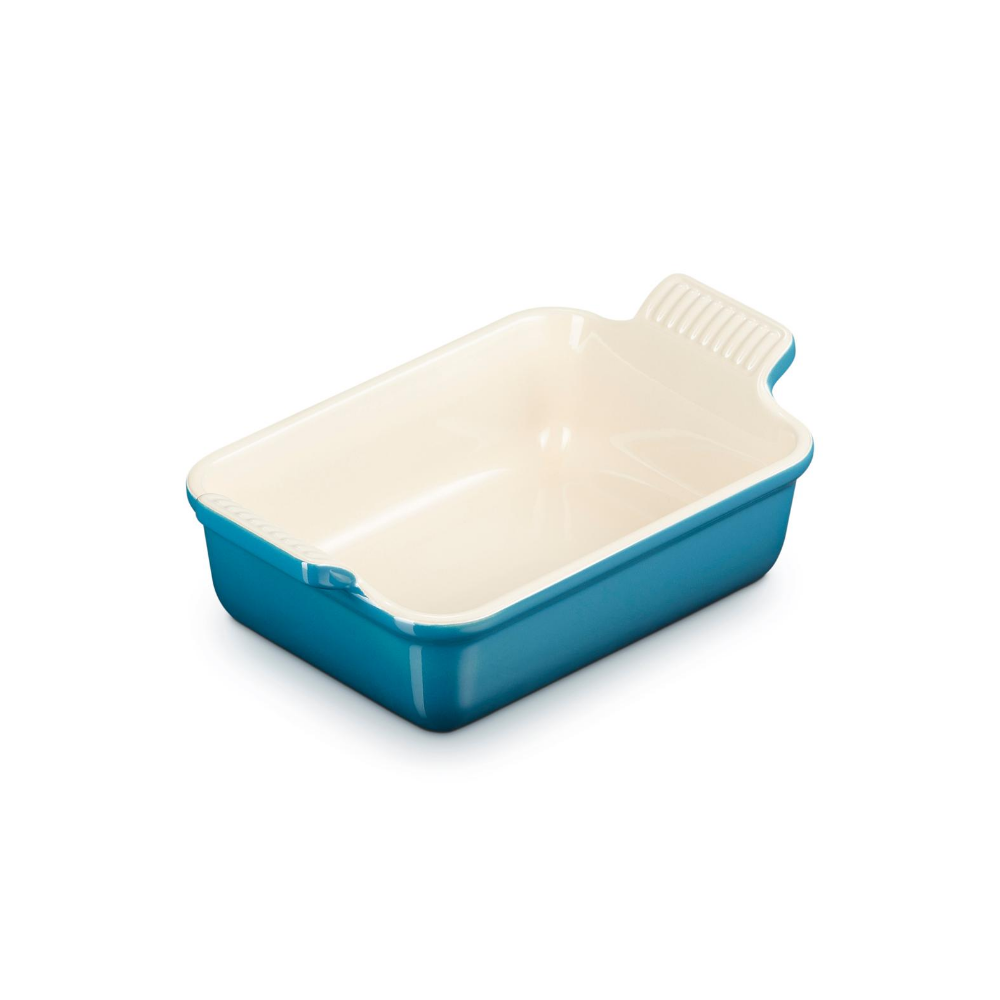Stoneware Rectangular Dish 19cm, Deep Teal - The Gift & Art Gallery
