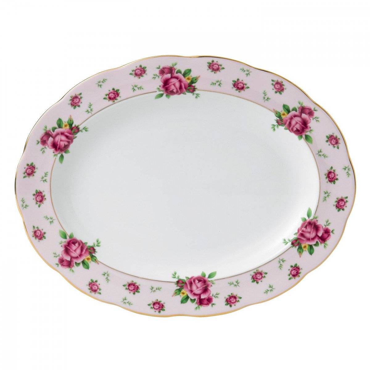New Country Roses Vintage Oval Platter - The Gift & Art Gallery
