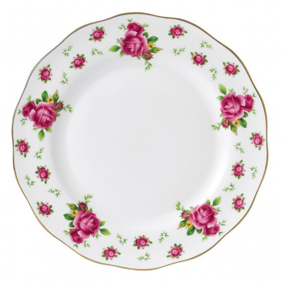 New Country Roses White Vintage Plate 27CM - The Gift & Art Gallery