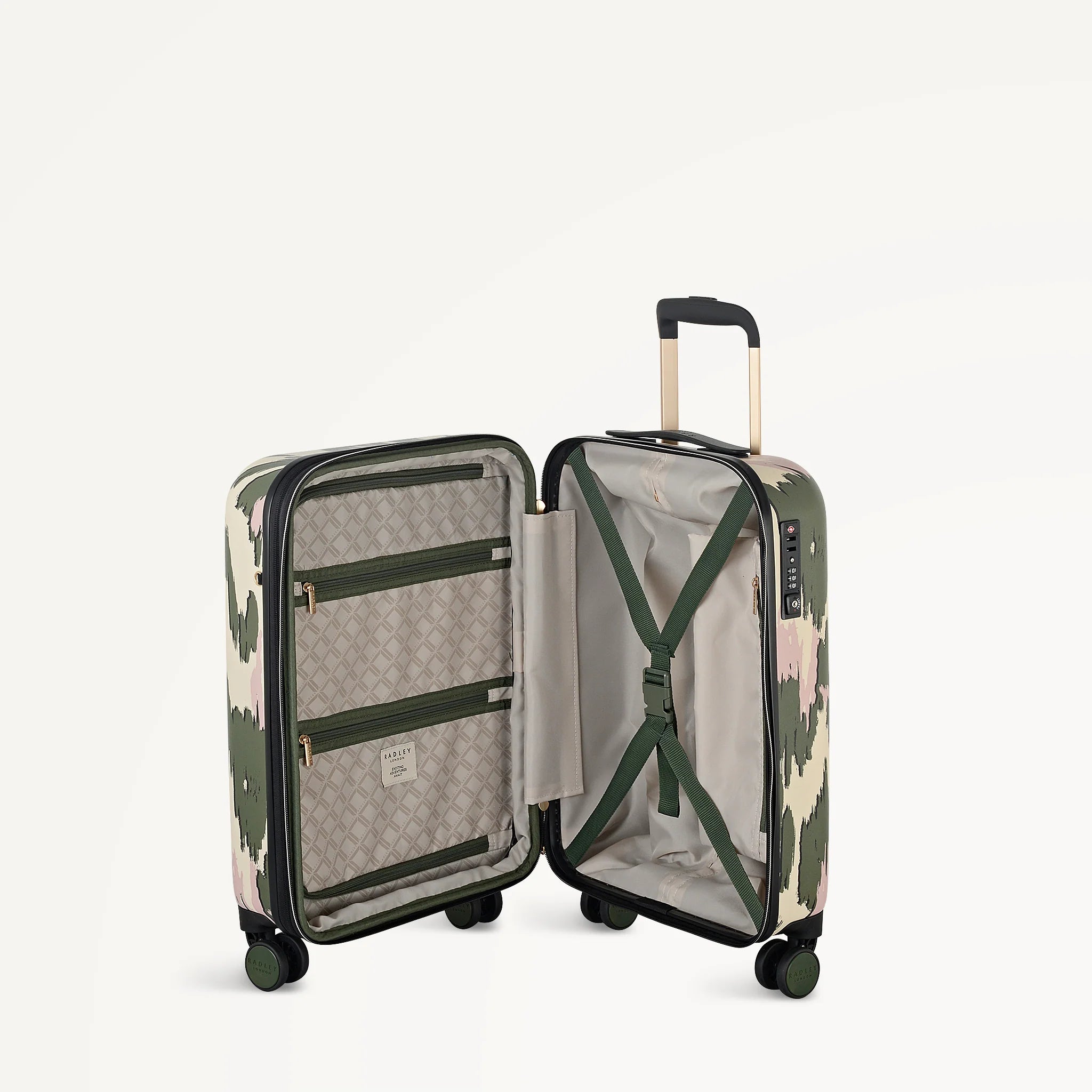 Abstract Animal 4 Wheel Suitcase,  Carry On