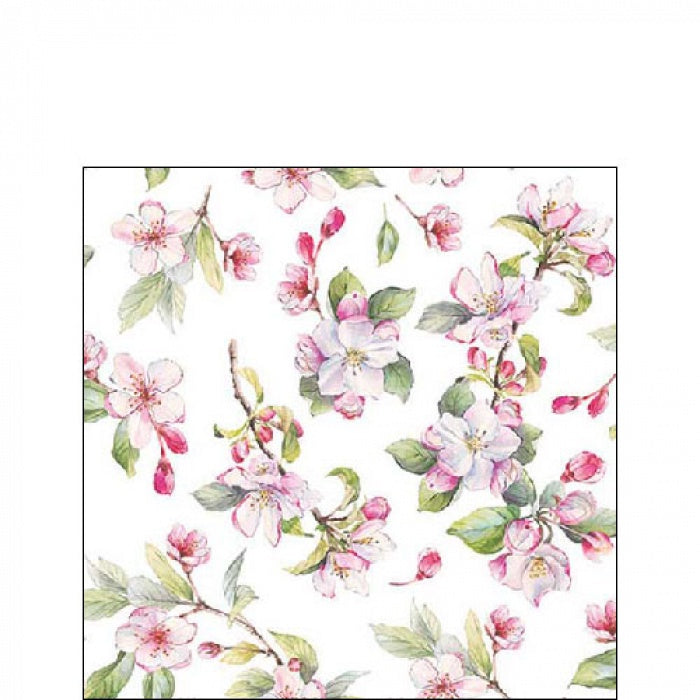 Spring Blossom White Napkin