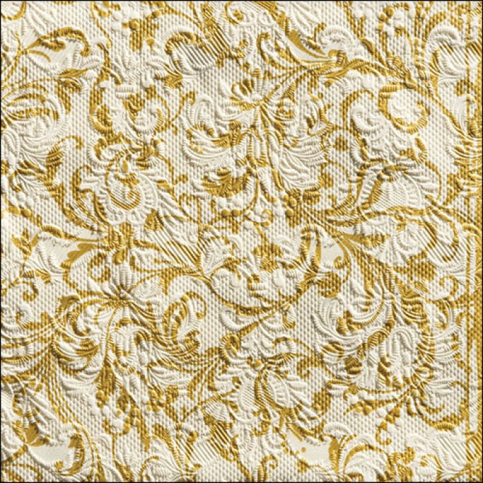 Elegance Damask cream/gold