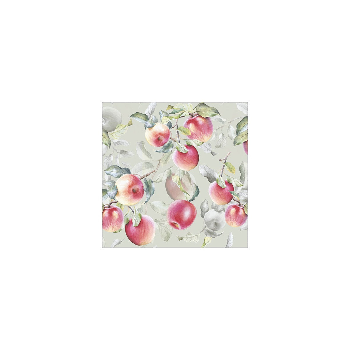 Fresh Apples Green Napkin