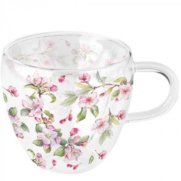 Spring Blossom White Double-walled glass 0.2 L