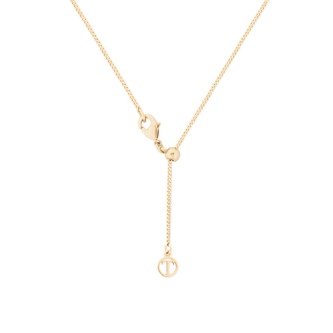 Angel Wing & Crystal Circle Pendant Gold