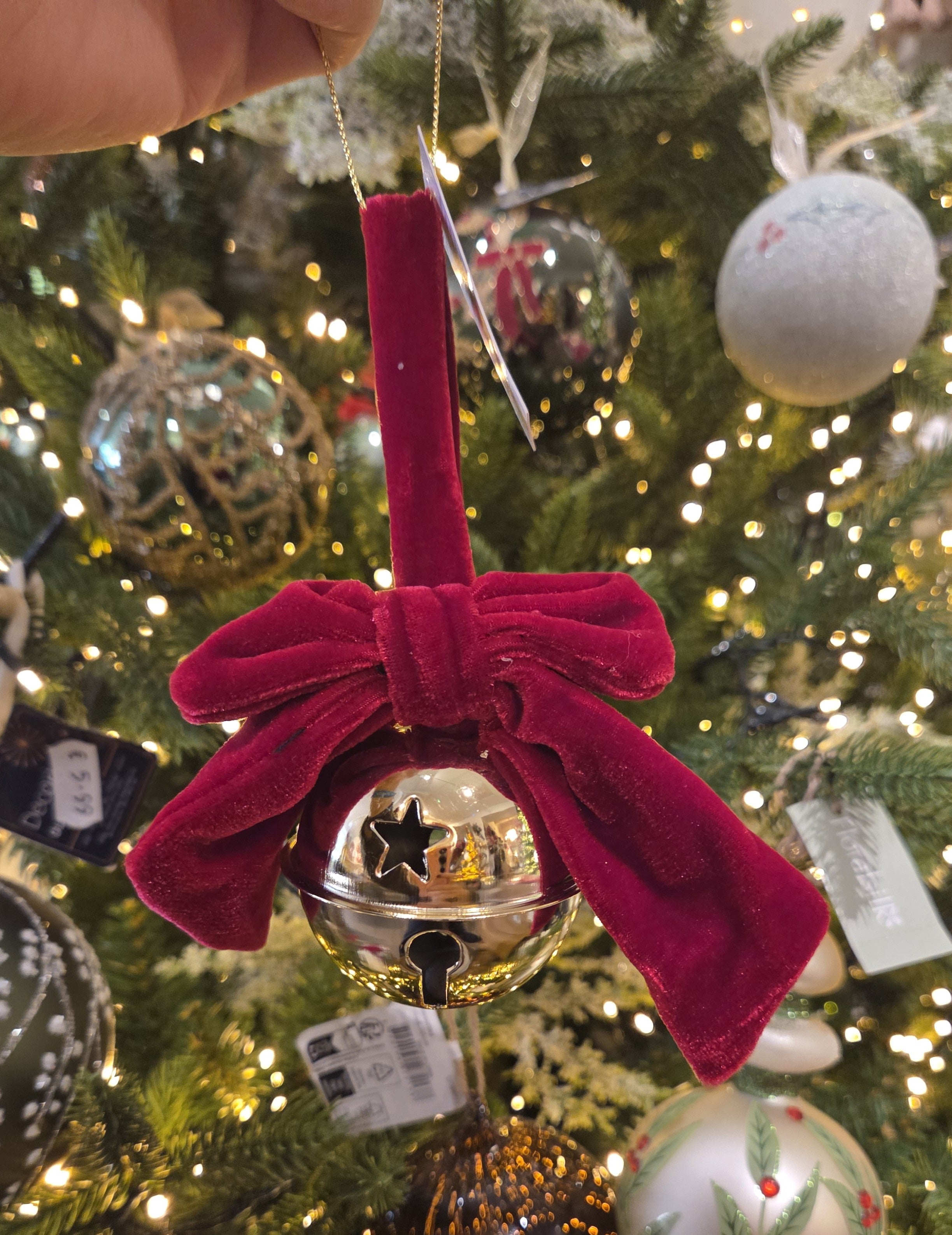 Bell With Velvet Bow