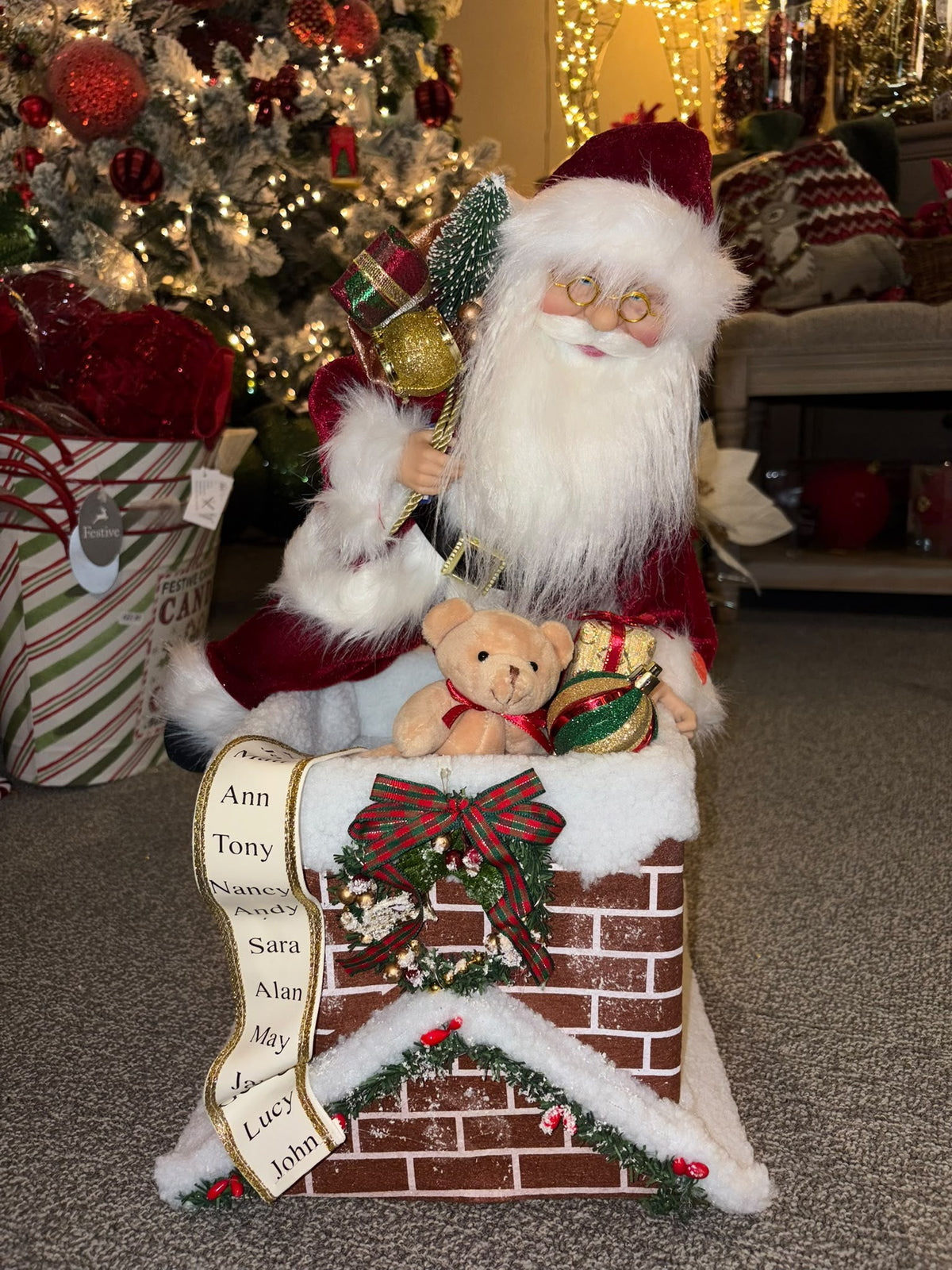Santa in Chimney Musical