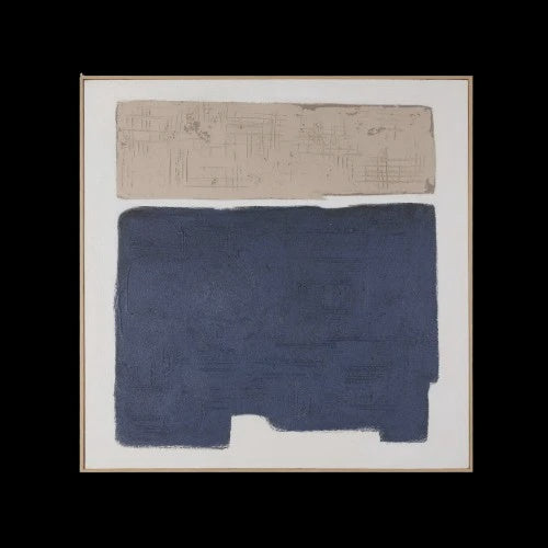 Oswin 80x80cm, Navy/ Natural, S/2